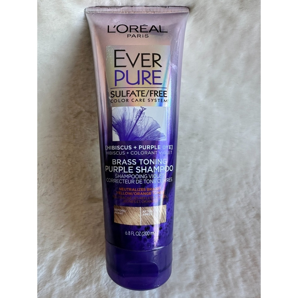 L'Oreal Paris EverPure Sulfate Free Purple Shampoo for Colored Hair 6.8 fl oz